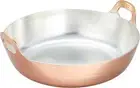 AAG08025 ENDOSHOJI Frying Pan Copper Pot Deep Tempura 25cm From Japan New