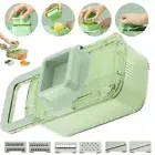 6in1 Vegetable Fruit Peeler Multi-Function Chopper Steel Slicer Dicer Grater Set