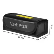 Reliable Fireproof Bag for Lithium Batteries Secure and Lightweight 185*75*60mm