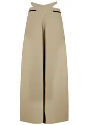 Christopher Esber Mason Bind Crinkled Cotton Trousers - Beige - 10 (UK10 / S) 10 (UK10 / S)