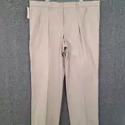 Dockers Signature Trousers Pants Men's 42x32 Khaki D3 Classic Fit Pleated New