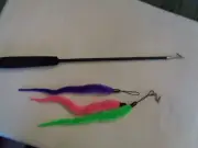 Cat Toy (new) Wiggly Worms Fishing Wand /Multi