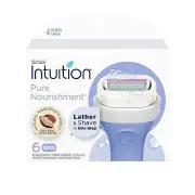 Schick Intuition Pure Nourishment With Organic Cocoa Butter, 6 Cartridges