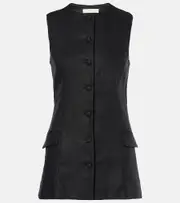 [Faithfull] Faithfull Jane linen vest AU 16 black