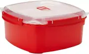 Sistema Microwave Food Steamer with Removable Steamer Basket Large 3.2 L RedCl