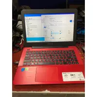 在飛比找蝦皮購物優惠-Asus X455L/14吋紅色筆電送無線滑鼠8G/SSD1