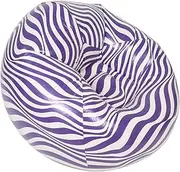 BESPORTBLE Modern Inflatable Lazy Sofa Chair Foldable Bean Bag for Outdoor Camping Stylish Striped Design Lightweight Furniture for Travel Relaxing Inflatable Chair for Adults