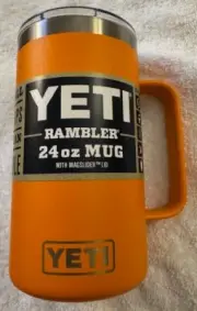 KING CRAB ORANGE YETI 24oz Rambler Mug Tumbler LIMITED EDITION Beer Coffee Cup