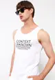 Crew Neck Sleeveless Printed Combed Cotton Men's Athlete