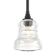 Crystorama Lighting Group GRG-1040 Gregory 5"W Mini Pendant / - Black