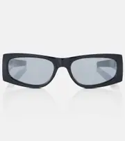 [Saint Laurent] Saint Laurent Monogram rectangular sunglasses One Size black