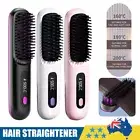 Hair Straightener Brush Travel Cordless Mini Portable LCD Display Negative Ions