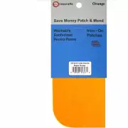 2 Iron-On Repair Patches 5 x 5 Inch Compare to Bondex - Orange