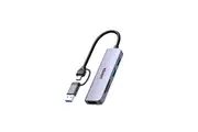 UNITEK 5-in-1 5Gbps USB Multi-Port Hub with USB-C/A Connector. Includes 3x USB-A