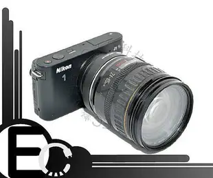 【EC數位】Canon EOS Mount 鏡頭轉 Nikon 1 系統 機身 鏡頭鋁合金轉接環 KW52