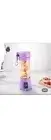 Blender Juicer With USB Rechargeable Juice Mixer For Smoothies Shake380ML PURPLE