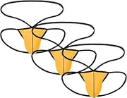 [DGHM-JLMY] Men's Hollow Out Thongs G-String Underwear Low Waist G-String Bulge Pouch Panties Bikini Briefs G-String Panties