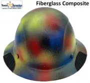 DAX Fiberglass Composite Lift Safety Full Brim Hard Hat - Textured Paintball