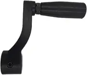 Black Hand Crank - Machine Tool Crank Handle | Embedded Round Hole Replacement Hand Cranks | Bolt Fixing Revolving Handle for 12mm and 14mm Apertures