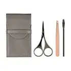 JAPONESQUE Luxe Brow Kit, Rose Gold Slant Tweezers, Beauty Scissors, One...
