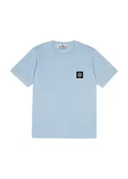Stone Island Kids Logo Cotton T-shirt (6-8 Years) - Blue - 08YR (8 Years) 08YR (8 years)