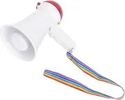 Kisangel Handheld Electric Speaker Events Megaphone Cheer Mini Megaphone Cheer Megaphones Megaphone Speaker Kids Megaphone Loud Speaker Megaphone Voice Amplifier for Teachers Abs