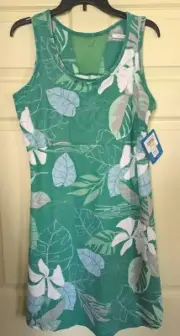 NWT Columbia PFG Midway Bay Green Leaf Dress Vented Omni-Freeze Women’s Size XL