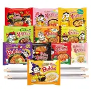 Samyang Budldak Ramen 10 Flavors of Fire Instant Spicy Noodles Pack