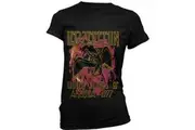 Led Zeppelin Womens/Ladies Flames T-Shirt (Black) - UTRO998