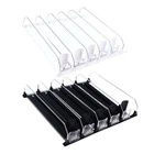 Drink Organizer For Fridge Spring Loaded Adjustable Push Rod Slide Rail Sod DM