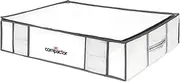 Compactor Vacuum Storage Bag L | Space Saver Vacuum Storage Bags for Clothes, Comforters & Blankets | Ultimate Storage Solution for Wardrobe | White Semi-Rigid Box |
