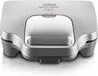 Big Fill Toastie Maker | 2 Up Sandwich Toaster | Non-Stick Plates | Silver | NEW