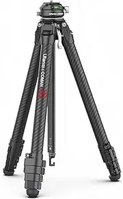 Ulanzi Zero F38 Carbon Tripod, Travel, 3-Way Head Camera, Lightweight, 5 Levels of Telescope, F38 Quick Shoe Included, Compatible with Arca-Switzerland, 1.5 inches (38 mm) Standard, Smartphone,
