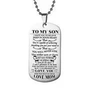 To My Son Daughter Inspirational Necklace Gift Necklace for Daughter Necklace