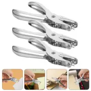 3 Pcs Punch Pliers Household Planner Puncher Paper Hole Office Individual