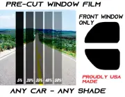 FRONT WINDOW ONLY Pre Cut Window Tint Any Shade VLT for TOYOTA (for: Toyota)