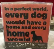 4” Thirstystone Set of Four every home would have a dog Coasters