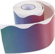 DOITOOL 1Roll Decorative Border Stickers for Blackboard and Bulletin Board Adorable Self Adhesive Trim for Classroom Home and Office Decor Easy to Use Design