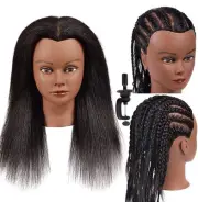 Morris Mannequin Head 14 Inch 100% Real Hair Training Head Manikin Head