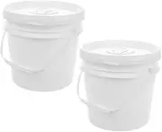 Ipetboom 2Pcs Wet Paper Towel Storage Bucket Airtight Wipes Dispenser for Wipes Moisture Locking Design Portable Container for Car Home Kitchen Bathroom Use