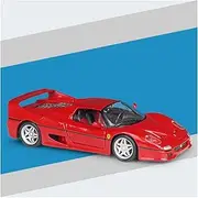 Scale Finished Model Car Die-cast 1:24 for Ferrari F50 Simulation Alloy Red Sports Car Model Collection Souvenir Display Miniature Replica Car