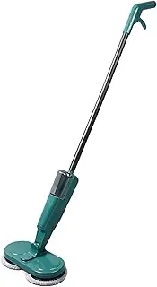 Cordless Electric Mop, Electric Spin Mops with Water Sprayer, Lightweight Floor Scrubber Floor Cleaner Machine for Hardwood Tile Marble Laminate (Green)