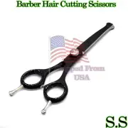 Professional Hair Cutting Nose Probe Scissors Black Color 6'' Curved BTS-546