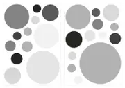 [Namly Design] Wallsticker - Dots / Stone Grey / 02