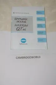 MINOLTA MAXXUM QT si DYNEX 303 si INSTRUCTION MANUAL GUIDE BOOK GENUINE ORIGINAL