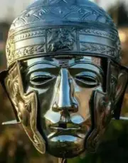 Brass Medieval Knight Roman Cavalry Helmet With Face Mask Halloween Helmet Gift