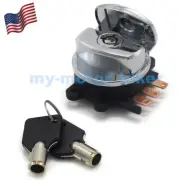 Chrome Ignition Key Switch Kit for Harley FLSTF FAT BOY 2000-2010/FLSTFI 2001-06