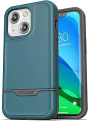 Encased Rebel Series Designed for iPhone 13 Case Protective Heavy Duty Phone Case (Blue)