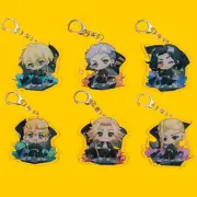 Tokyo Revengers Mikey Draken Baji Keisuke Acrylic Keychain Key Ring Race Straps