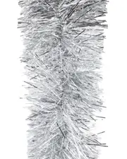 200m SILVER Christmas Tinsel 150mm wide